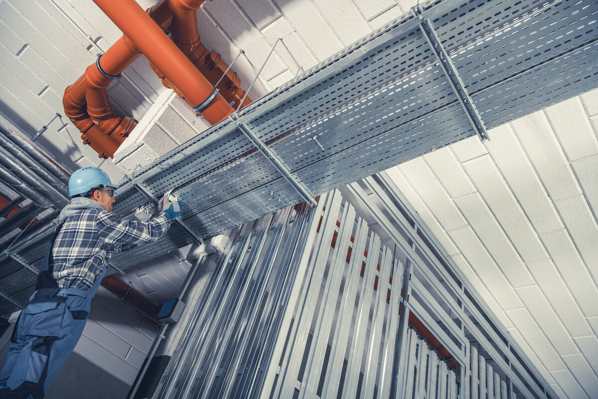 Fire-stopping installation work
